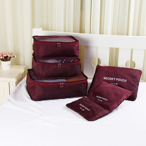 6PCS High Quality  Cloth Travel Mesh Bag